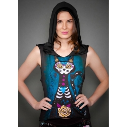 BLUSON CAPUCHA CALAVERA GATUNA AQUA