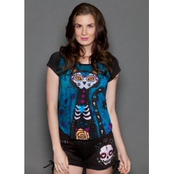 T SHIRT SABINA CALAVERA GATUNA AQUA