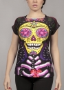 BLUSA OVAL CALAVERA FOLK