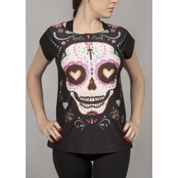BLUSA OVAL CALAVERA DE TRADICION