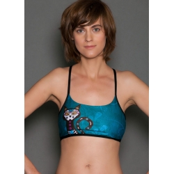 SPORT BRA BEAUTY CALAVERA GATUNA AQUA
