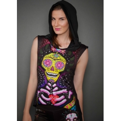 BLUSON CAPUCHA CALAVERA FOLK