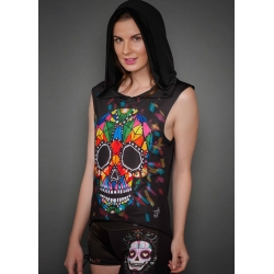 BLUSON CAPUCHA CALAVERA VITRAL