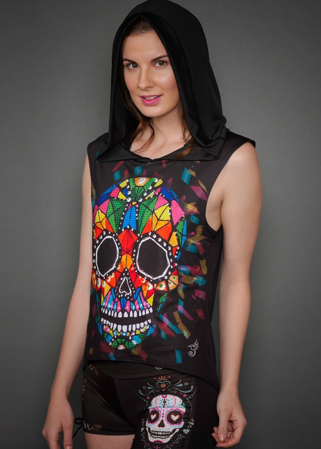 BLUSON CAPUCHA CALAVERA VITRAL